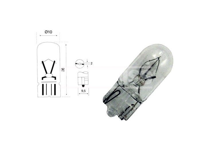 Accéder à la pièce BOÎTE 10 AMPOULES 24V W5W T10 