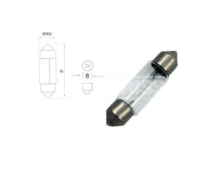 Accéder à la pièce BOÎTE 10 AMPOULES 24V C5W 