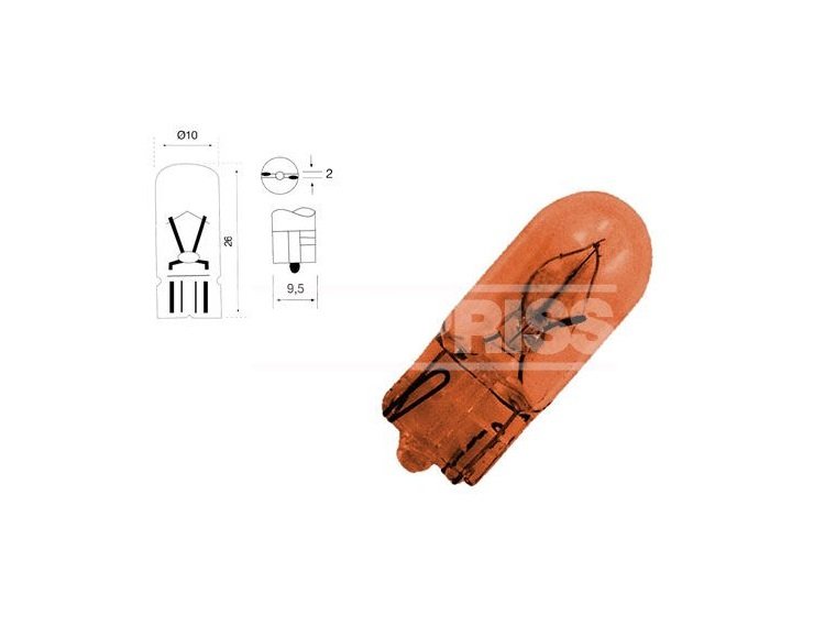 Accéder à la pièce BOÎTE 10 AMPOULES 12V WY5W AMBAR
