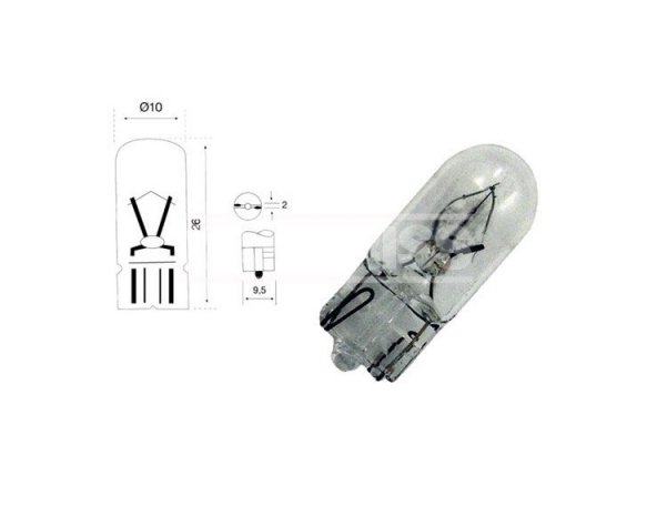 Accéder à la pièce BOÎTE 10 AMPOULES W5W T10 12V 