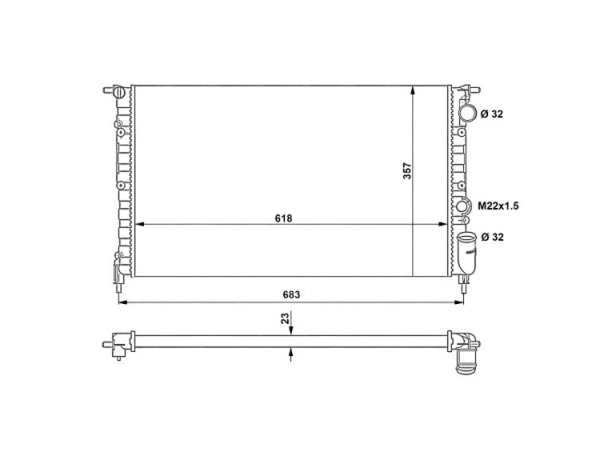 Accéder à la pièce Radiateur 1,7L - 2,0L - 2,2L