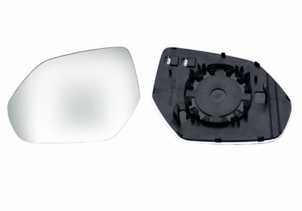 Accéder à la pièce Glace + support rétroviseur gauche, convexe, chauffant (2 broches)