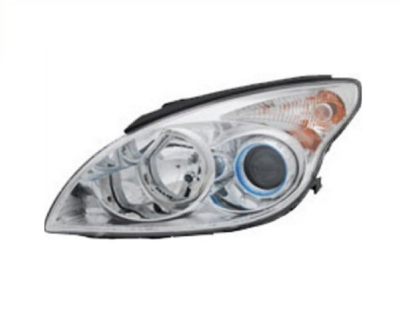 Accéder à la pièce Phare électrique gauche, chromé, H1+H7 (moteur)