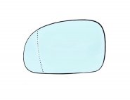 Accéder à la pièce Glace + support de rétroviseur gauche, asphérique, bleu, thermique (74mm)