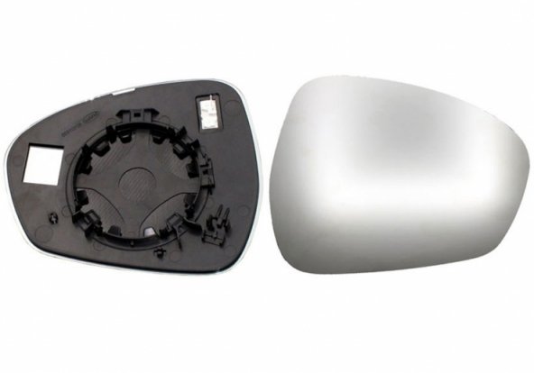 Accéder à la pièce Glace + support rétroviseur droit, convexe, chauffant (2 broches)