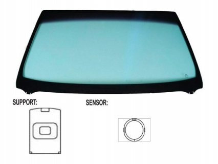 Accéder à la pièce Pare-brise acoustique vert, capteur pluie/lumière