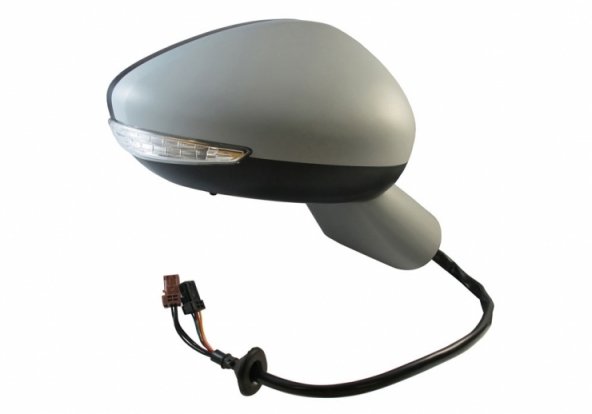 Accéder à la pièce Rétroviseur électrique droit, convexe, bleu, chauffant, apprêté, rabattable, avec feu clignotant, sonde, courtoisie (12 broches)