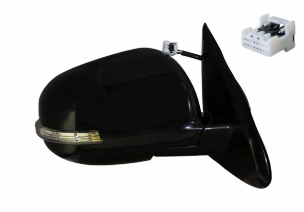 Accéder à la pièce Rétroviseur électrique droit, convexe, chauffant, apprêté, rabattable, avec feu clignotant (9 broches)