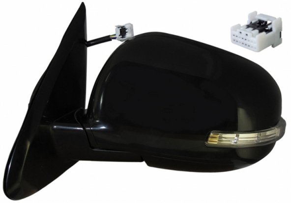 Accéder à la pièce Rétroviseur électrique gauche, convexe, chauffant, apprêté, rabattable, avec feu clignotant (9 broches)