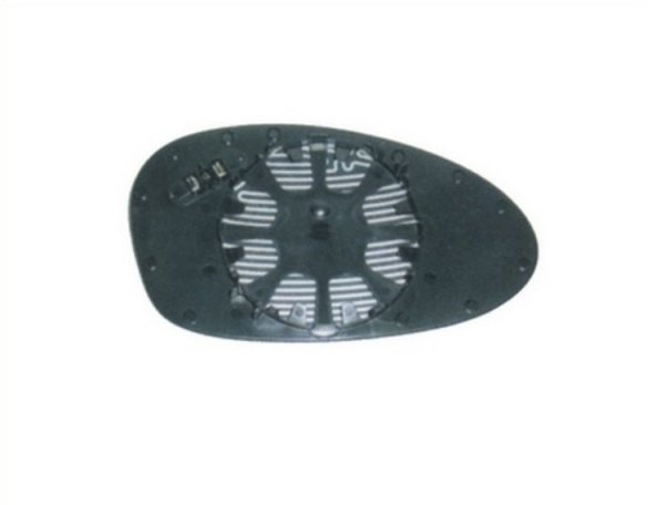 Accéder à la pièce Glace + support rétroviseur gauche, plat, chauffant, bleu