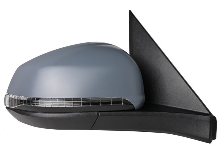 Rétroviseur électrique droit, convexe, chauffant, apprêté, rabattable, avec feu clignotant, courtoisie (9 broches) ACCESSOIRES CAMION-AILES ET CALES DE ROUE pour VOLKSWAGEN MULTIVAN  pour VOLKSWAGEN MULTIVAN