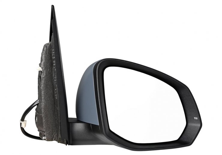 Rétroviseur électrique droit, convexe, chauffant, apprêté, rabattable, avec feu clignotant, courtoisie (9 broches) ACCESSOIRES CAMION-AILES ET CALES DE ROUE pour VOLKSWAGEN MULTIVAN  pour VOLKSWAGEN MULTIVAN