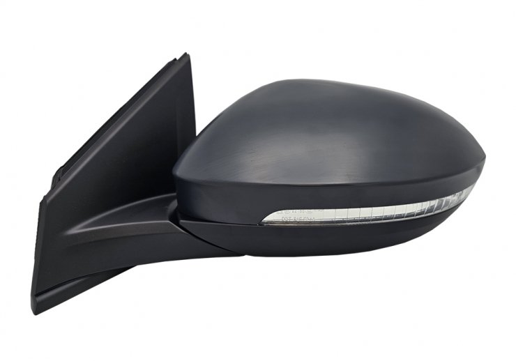 Rétroviseur électrique gauche, asphérique, chauffant, apprêté, rabattable, avec feu clignotant, courtoisie (9 broches) ACCESSOIRES CAMION-AILES ET CALES DE ROUE pour VOLKSWAGEN TAIGO  pour VOLKSWAGEN TAIGO