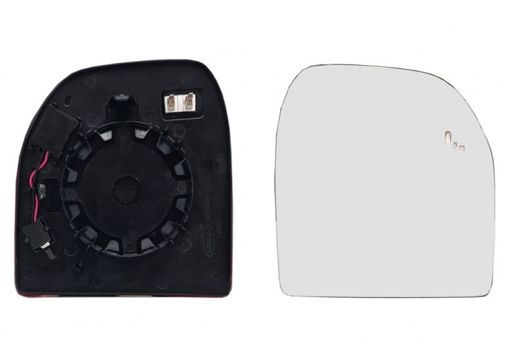 Accéder à la pièce Glace + support rétroviseur droit, convexe, chauffant, side (2 broches)