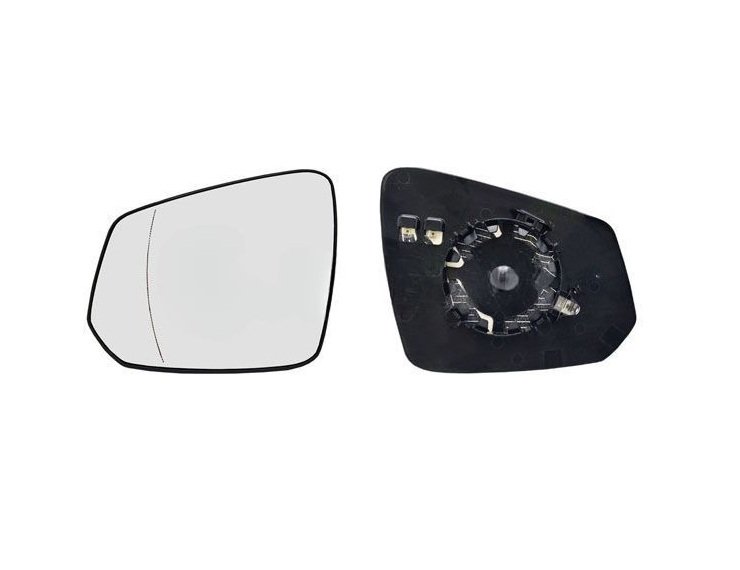 Accéder à la pièce Glace + support de rétroviseur gauche, asphérique, thermique (2 broches)
