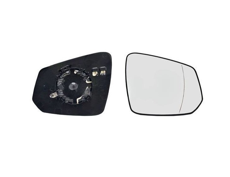 Accéder à la pièce Glace + support de rétroviseur droit, asphérique, thermique (2 broches)