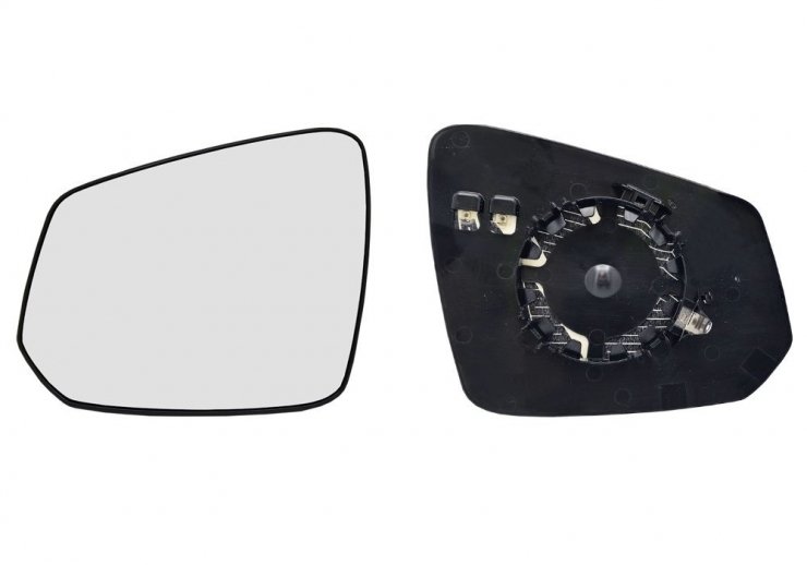 Accéder à la pièce Glace + support rétroviseur gauche, convexe, chauffant (2 broches)