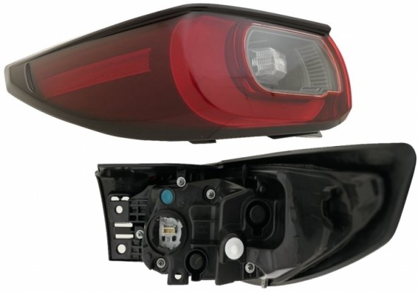 Accéder à la pièce Feu arrière gauche, LED