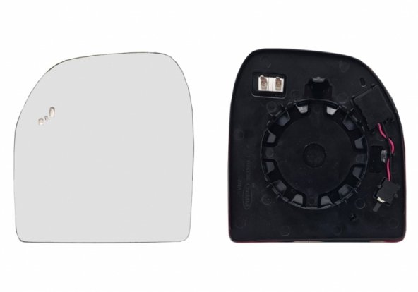 Accéder à la pièce Glace + support rétroviseur gauche, convexe, chauffant, side (2 broches)