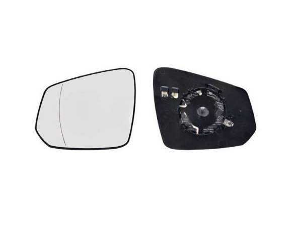 Accéder à la pièce Glace + support de rétroviseur gauche, asphérique, thermique (2 broches)