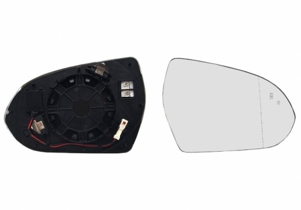 Accéder à la pièce Glace + support rétroviseur droit, asphérique, thermique, side (2 broches) Accéder à la pièce Glace + support rétroviseur droit, asphérique, thermique, side (2 broches)