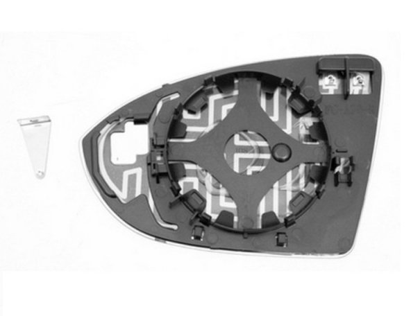 Accéder à la pièce Glace + support rétroviseur droit, asphérique, chauffant