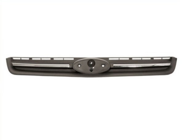 Accéder à la pièce Grille noire grainée, moulure chromée