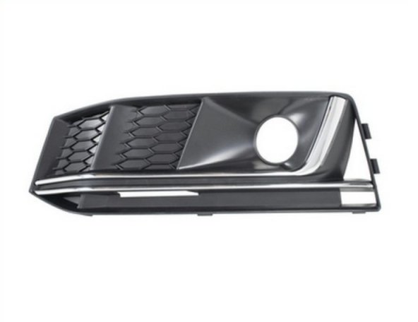 Accéder à la pièce Grille pare-chocs gauche noire, feux antibrouillard, moulure chromée (S-Line)