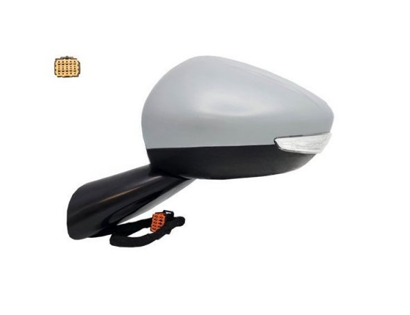 Accéder à la pièce Rétroviseur électrique gauche, convexe, chauffant, apprêté, rabattable, avec feu clignotant (8 broches)