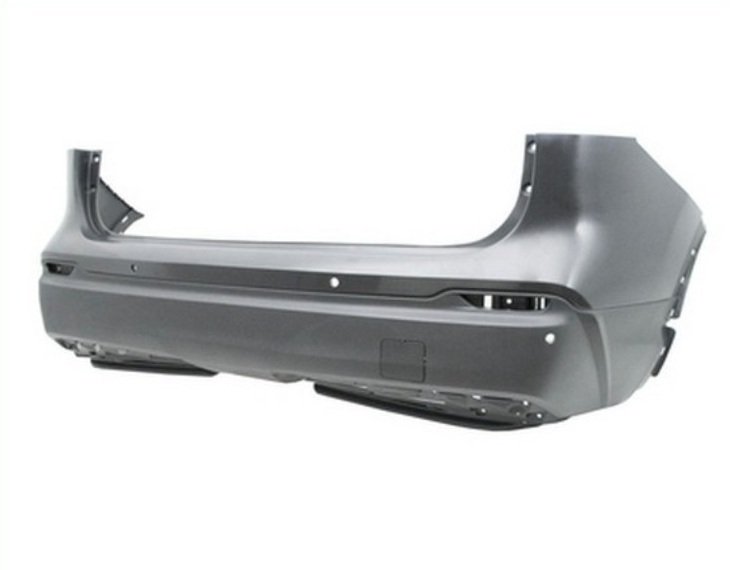 Pare-chocs arrière, noir, trous capteurs, cache crochet (Mod. Tekna) NISSAN-QASHQAI pour NISSAN QASHQAI  pour NISSAN QASHQAI