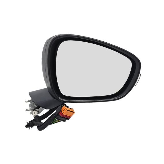 Rétroviseur électrique droit, convexe, chauffant, apprêté, rabattable, avec feu clignotant, sonde (10 broches) ACCESSOIRES CAMION-AILES ET CALES DE ROUE pour PEUGEOT 508   pour PEUGEOT 508