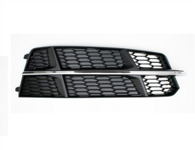 Accéder à la pièce Grille pare-chocs droite, noire, moulure chromée (S-Line)