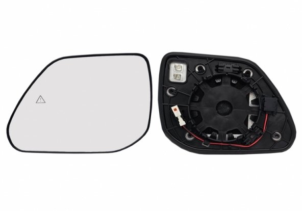 Accéder à la pièce Glace + support rétroviseur gauche convexe, chauffant, side