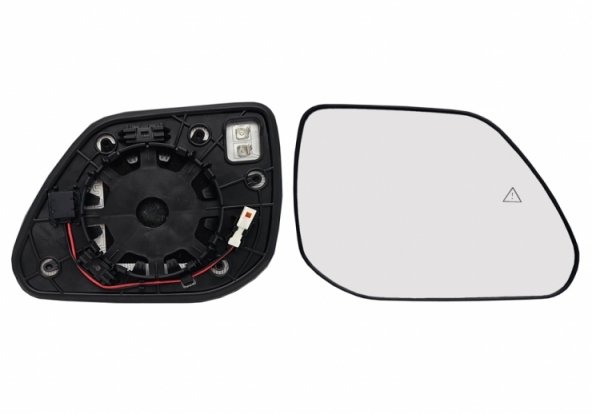 Accéder à la pièce Glace + support rétroviseur droit convexe, chauffant, side