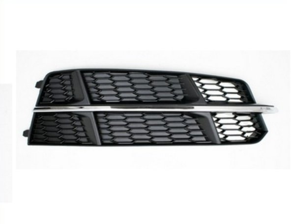 Accéder à la pièce Grille pare-chocs droite, noire, moulure chromée (S-Line)