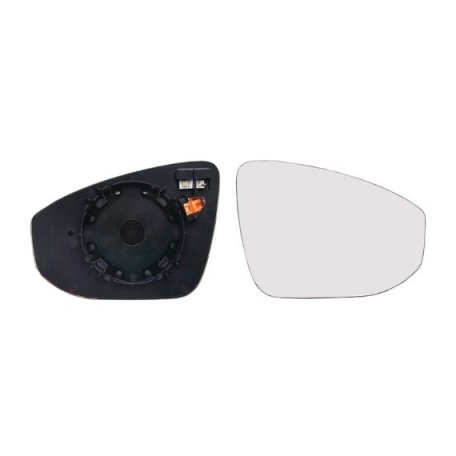 Accéder à la pièce Verre + support retroviseur droit, convexe, thermique