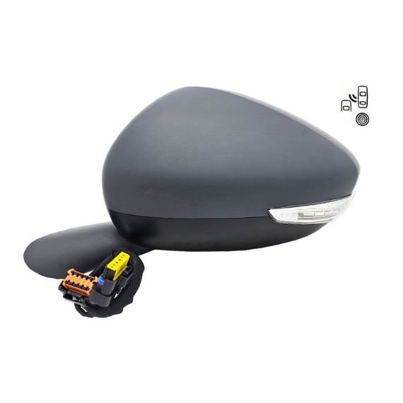 Accéder à la pièce Rétroviseur gauche électrique, convexe, chauffant, apprêté, rabattable, avec feu clignotant, courtoisie, mémoire, side (16 broches)