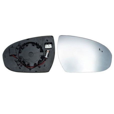 Accéder à la pièce Glace + support rétroviseur droit convexe, chauffant, side