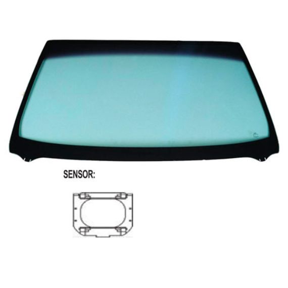 Accéder à la pièce Pare-brise teinté vert, capteur