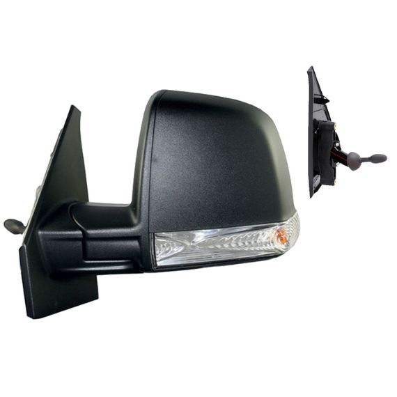 Rétroviseur gauche mécanique, convexe, avec feu clignotant (2 broches) (1 glace Combi - Panorama) (Jusqu'à 2015) OPEL-COMBO pour OPEL COMBO  pour OPEL COMBO