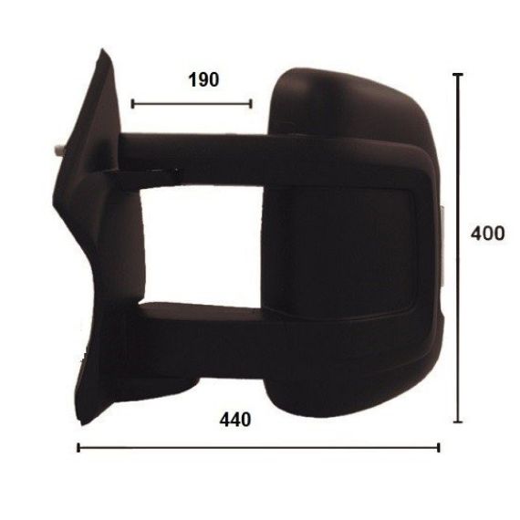 Rétroviseur électrique gauche, convexe, avec feu clignotant (8 broches) (long) CITROEN-JUMPER pour CITROEN JUMPER  pour CITROEN JUMPER