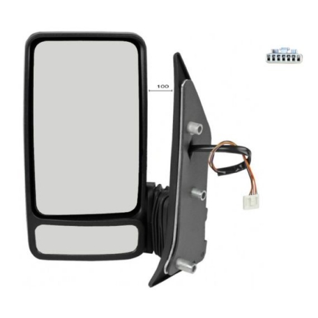 Accéder à la pièce Rétroviseur électrique gauche, convexe, chauffant (5 broches) (Bras court)