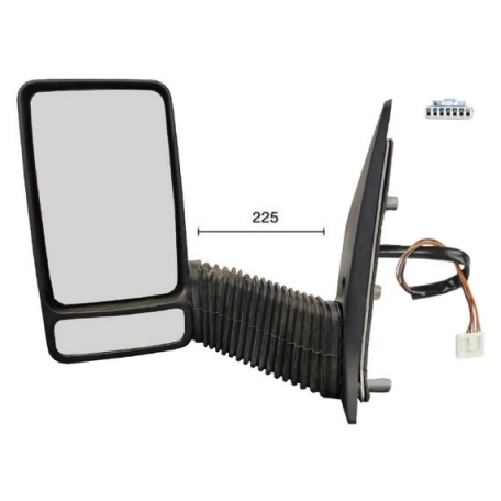 Accéder à la pièce Rétroviseur électrique gauche, convexe, chauffant, sonde (7 broches) (bras long)