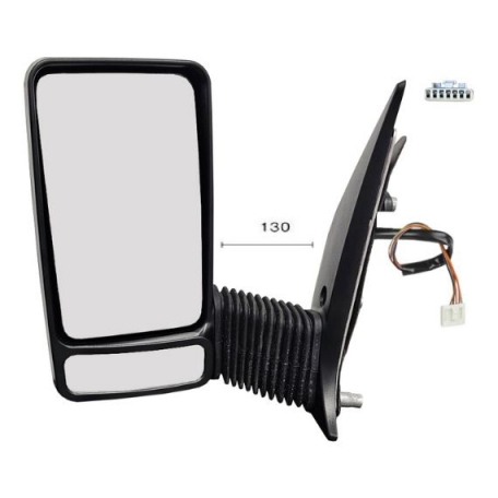 Accéder à la pièce Rétroviseur électrique gauche, convexe, chauffant, sonde (7 broches) (bras moyen)