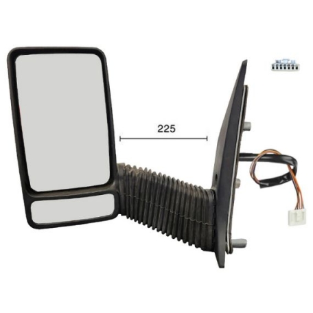 Accéder à la pièce Rétroviseur électrique gauche, convexe, chauffant (5 broches) (Bras long)