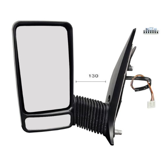 Accéder à la pièce Rétroviseur électrique gauche, convexe, chauffant (5 broches) (Bras moyen)