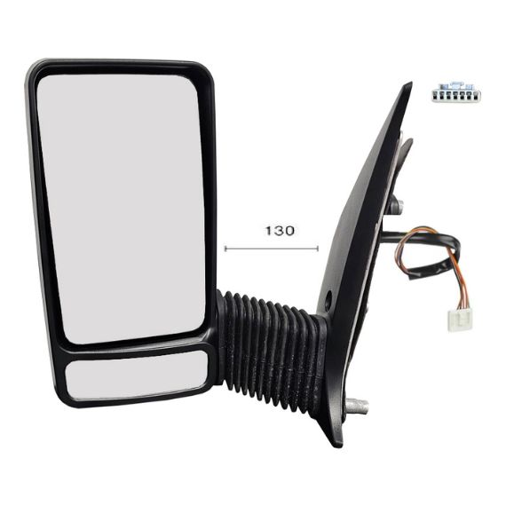 Accéder à la pièce Rétroviseur électrique gauche, convexe, chauffant, sonde (7 broches) (bras moyen)