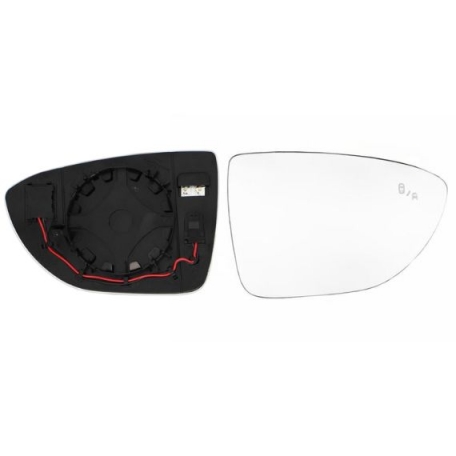 Accéder à la pièce Glace + support rétroviseur droit convexe, chauffant, side