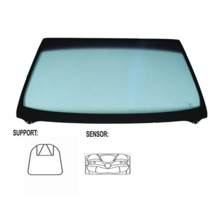 Accéder à la pièce Pare-brise teinté vert dégradé bleu + capteur