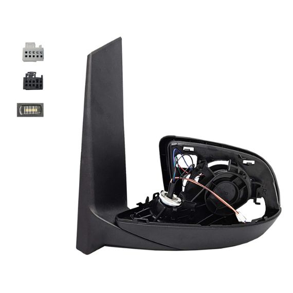 Corps rétroviseur électrique gauche, chauffant, rabattable, courtoisie, side, électrochrome (16 broches) MERCEDES-VITO pour MERCEDES VITO  pour MERCEDES VITO